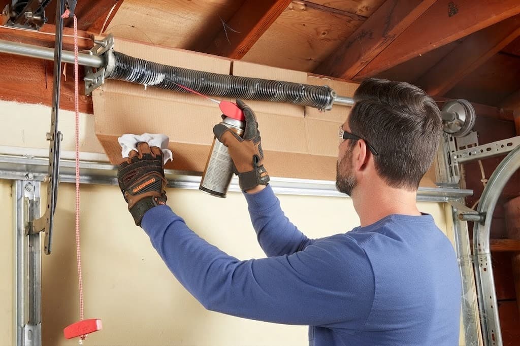 Garage Door Maintenance on a Pacific Northwest home professional garage door service in Portland and Salem Metro