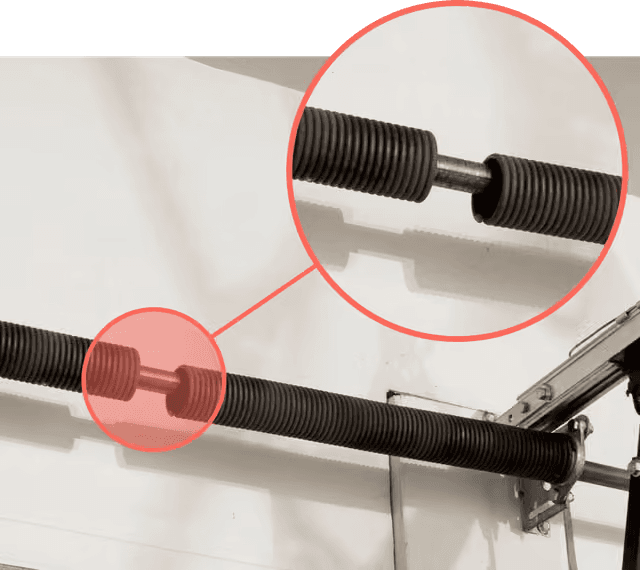 Spring Repair on a Pacific Northwest home professional garage door service in Portland and Salem Metro